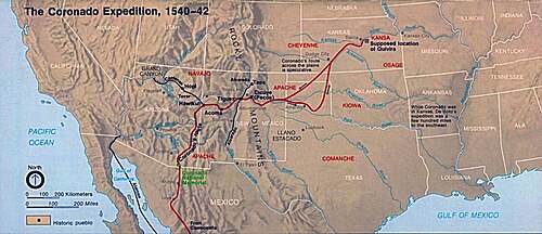 The Coronado expedition (1540–1542)