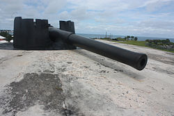 The defunct St. David's Battery, St. David's, Bermuda in 2011, historically manned by the RGA and the part-time reserve Bermuda Militia Artillery.