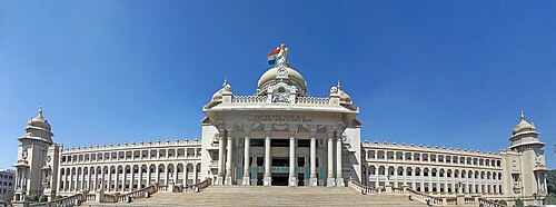 The Vidhana Soudha in Bengaluru is the seat of the Legislative Assembly of Karnataka.