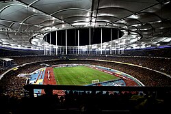 Bukit Jalil National Stadium is an all-seater multi-purpose stadium that was built in January 1995.
