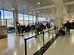 Last waiting room at the airport