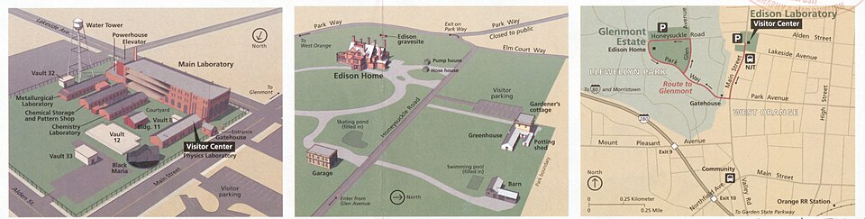 Map of laboratory complex and Edison's estate