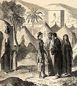 Christian refugees during the 1860 strife between Druze and Maronites in Lebanon