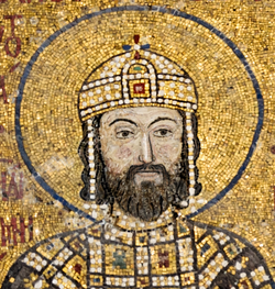 John II Komnenos – a conjectural digital replacement of facial features damaged on the original mosaic in Hagia Sophia