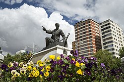 Plaza Abaroa in the neighborhood of Sopocachi.