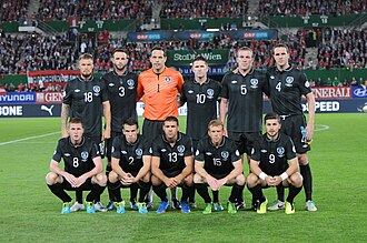 Irish team in September 2013