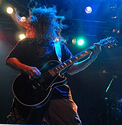 Mitch Harris of grindcore band Napalm Death