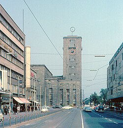 Stuttgart's Hauptbahnhof from the Königstraße, 1965