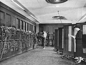 ENIAC was the first electronic, Turing-complete device, and performed ballistics trajectory calculations for the United States Army.