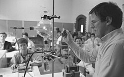 Chemistry lesson, Bonn, West Germany, 1988