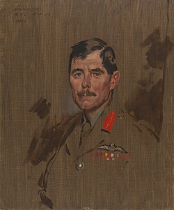 Trenchard at the Flying Corps' general headquarters, May 1917, by William Orpen