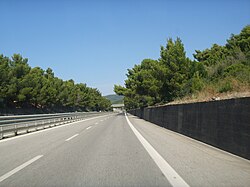 The stretch from Grosseto to Livorno of the Strada statale 1 Via Aurelia is classified as strada extraurbana principale.