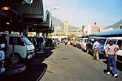 Cape Town minibus taxi rank