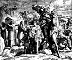 Crossing the Jordan, from Die Bibel in Bildern