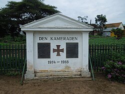 A World War I memorial in Iringa, Tanzania