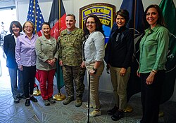 Martha Roby with Susan Davis, Niki Tsongas, Tammy Duckworth, Jaime Herrera Beutler and Kristi Noem in Afghanistan in 2013