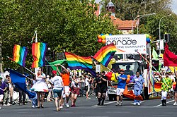 The inaugural Auckland Pride Parade in 2013