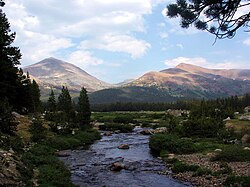 The Sierra hosts many waterways, such as the Tuolumne River.