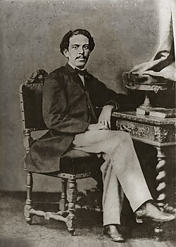 Machado de Assis when he was 25 years old, 1864.