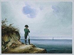 Napoleon on Saint Helena, watercolour by Franz Josef Sandmann, c. 1820