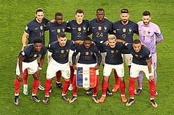 The France starting XI for their first group match