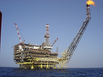 Eni Oil Bouri DP4 in Bouri Field is the biggest platform in the Mediterranean Sea.