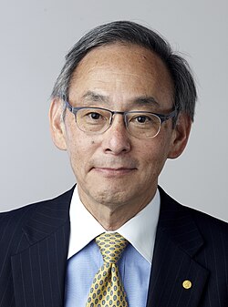 Steven Chu, physicist, former Secretary of Energy (2009–2013), winner of 1997 Nobel Prize in Physics for research in laser cooling.