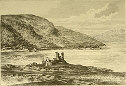 The ruins of Eilean Donan Castle, an early stronghold of the Mackenzies of Kintail and their allies, the Clan MacRae, who were constables of the castle for the Mackenzies. It is located in the Lochalsh district in western Ross-shire.