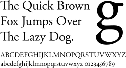 Adobe Garamond, an example of an old-style serif[a]