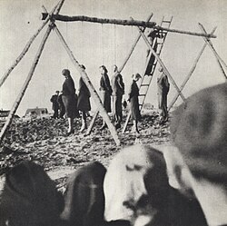 Public execution of 54 Poles in Rożki, Masovian Voivodeship (near Radom), German-occupied Poland, 1942