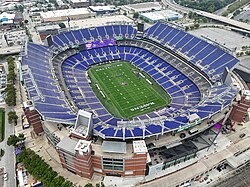 M&T Bank Stadium, home to the Baltimore Ravens of the National Football League