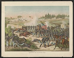 The Battle of Olustee during the American Civil War in 1864