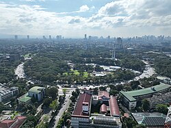 The Quezon Memorial Circle was originally intended as the government center housing the legislative, executive, and judicial branches of the government. Plans were shelved at the outbreak of World War II.