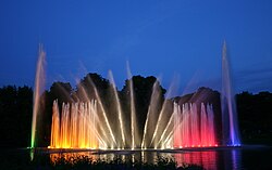 A water-light concert at Planten un Blomen park