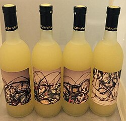 Bottles of limoncello