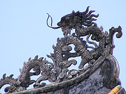 Symbolic power: a dragon in the Imperial City, Huế, Vietnam