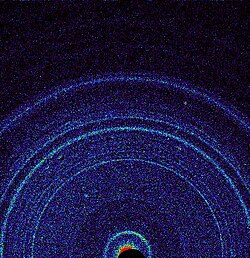 First X-ray diffraction view of Martian soil – CheMin analysis reveals feldspar, pyroxenes, olivine and more (Curiosity rover at "Rocknest", October 17, 2012).[23]