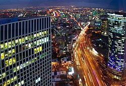 Begin Road as seen from Azrieli Center