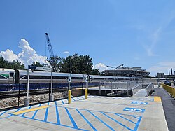 The inaugural special train at Mobile