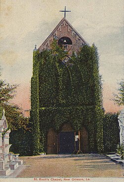 St. Roch Cemetery Chapel (postcard image courtesy of Infrogmation)