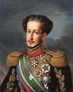 Emperor-King Pedro I and IV achieved the Brazilian independence as Emperor of Brazil and won the Liberal Wars as King of Portugal.