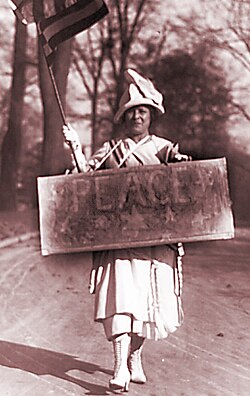 A World War I-era female peace protester