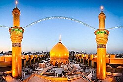 Imam Husayn Shrine, where Husayn is buried, in the 21st century
