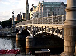 Djurgårdsbron bridge from the large island which is still under direct royal control since the 18th century