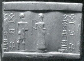 Cylinder seal, c. 16th–15th century BC, Mitanni