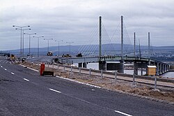 The bridge during construction, June 1982