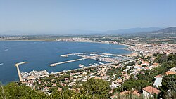 The port of Roses, Catalonia, Spain - both a fishing port and a marina.