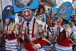 The Cigarrón, the typical character of the Entroido, in Verín, Galicia, Spain
