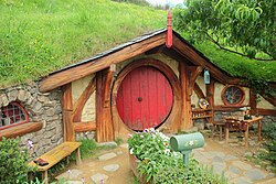 The entrance of the "hobbit hole", which Tolkien devised, is a type of "cellar door", the idea of whose phonetic beauty he popularized.