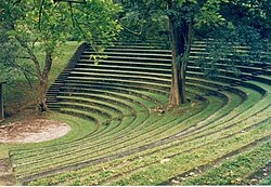 The University of Peradeniya's Sarachchandra open-air theatre, named in memory of Ediriweera Sarachchandra, Sri Lanka's premier playwright